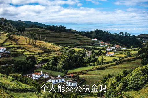 個(gè)人能交公積金嗎