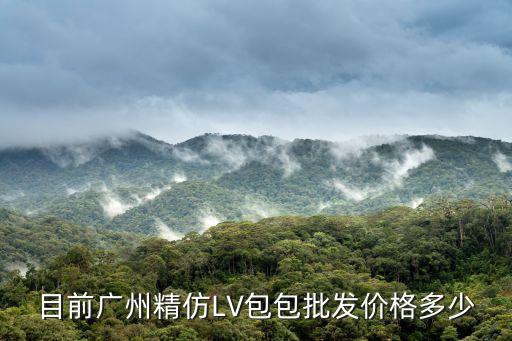 目前廣州精仿LV包包批發價格多少