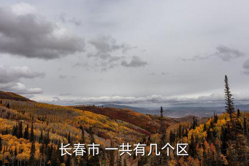 長春市 一共有幾個區