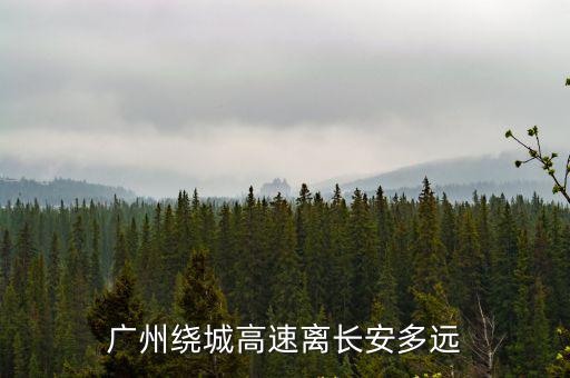 廣州繞城高速離長安多遠