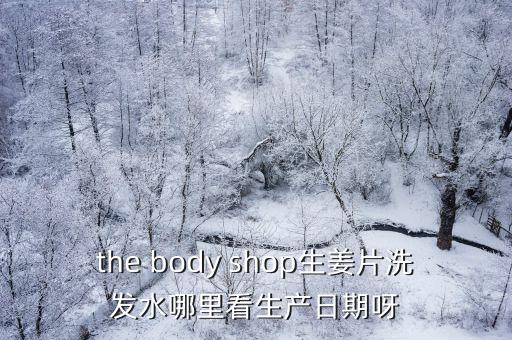 the body shop生姜片洗發水哪里看生產日期呀