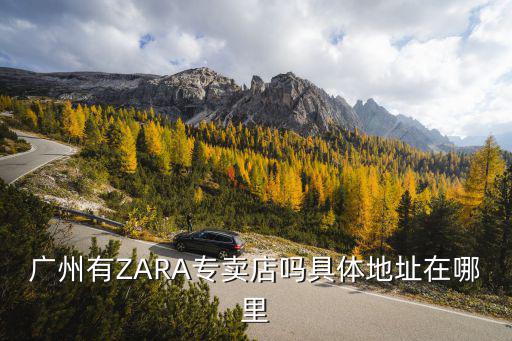 廣州有ZARA專賣店嗎具體地址在哪里