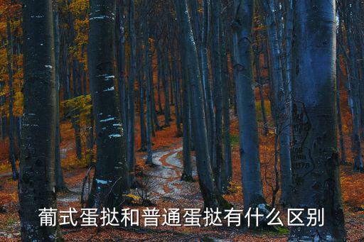 葡撻，葡撻跟蛋撻有什么區別