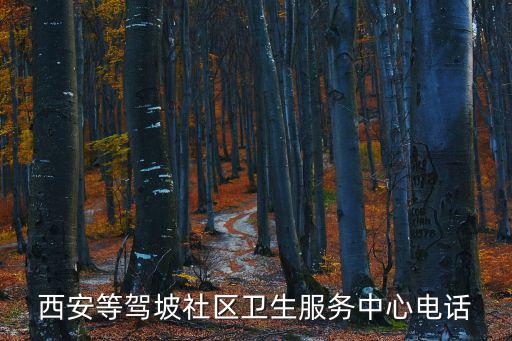 西安等駕坡社區(qū)衛(wèi)生服務(wù)中心電話