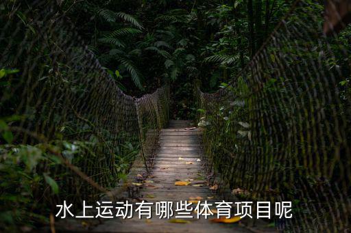 水上運動有哪些體育項目呢