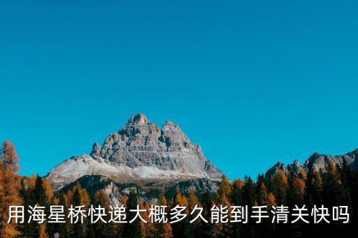 用海星橋快遞大概多久能到手清關(guān)快嗎