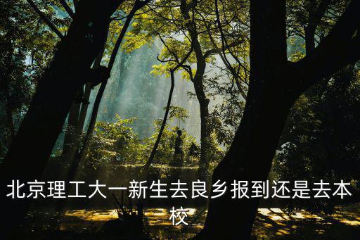 北京理工大一新生去良鄉報到還是去本校
