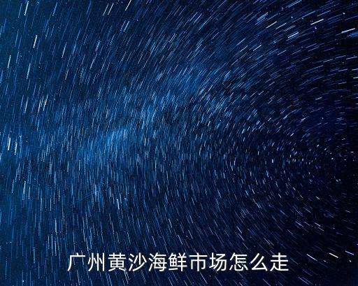 廣州黃沙海鮮市場怎么走