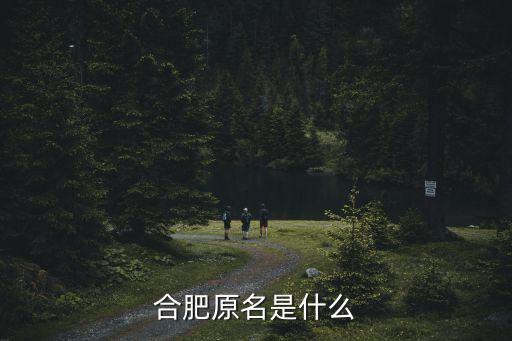 合肥原名是什么