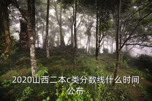 2020山西二本c類分數線什么時間公布