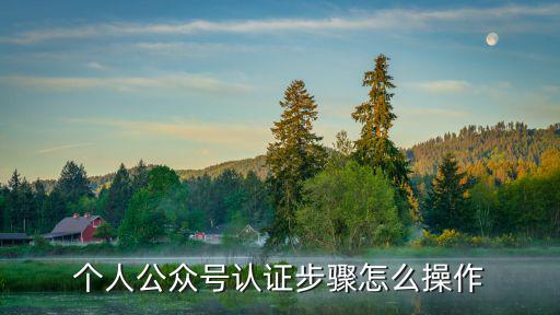 個人公眾號認證步驟怎么操作