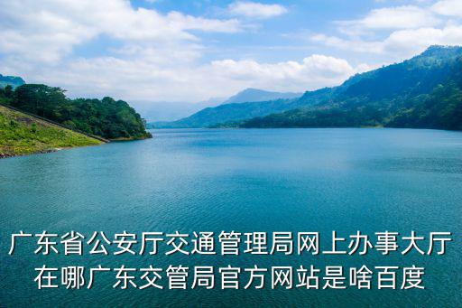 廣東網上辦事大廳，廣東政務網上辦事大廳怎么登陸