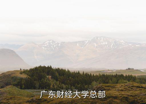 廣州財經大學，廣東財經大學怎么樣