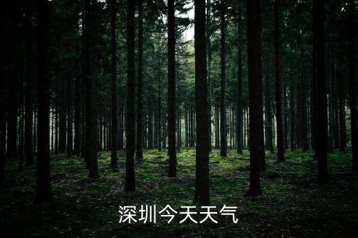 深圳今天天氣