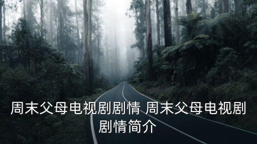 周末父母劇情介紹，周末父母劇照小演員