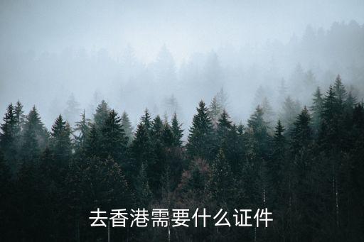 去香港需要什么證件