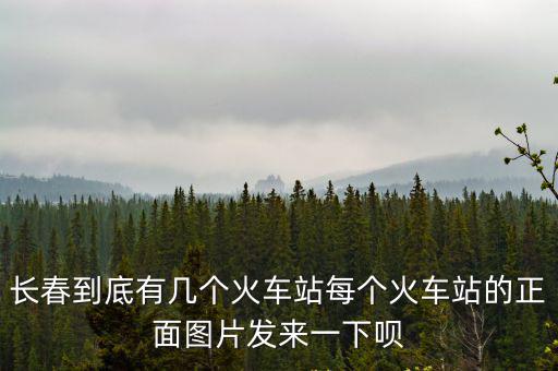 長(zhǎng)春到底有幾個(gè)火車站每個(gè)火車站的正面圖片發(fā)來一下唄