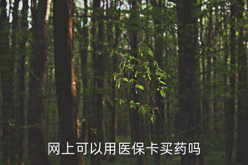 網上可以用醫保卡買藥嗎