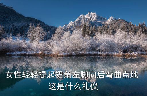 女性輕輕提起裙角左腳向后彎曲點地 這是什么禮儀