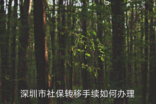 深圳社保轉(zhuǎn)移，深圳社保異地轉(zhuǎn)移流程有哪些手續(xù)