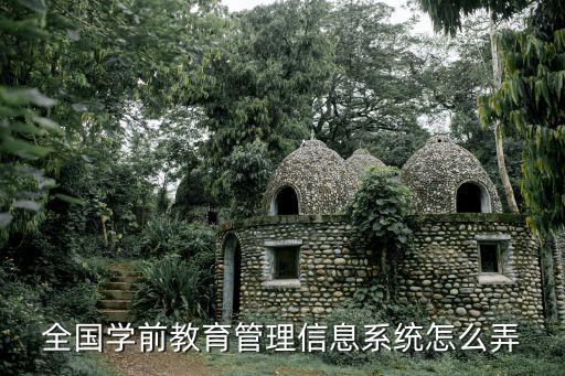 全國學前教育管理信息系統怎么弄