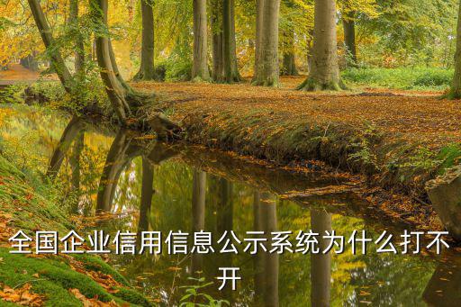 全國企業信用信息公示系，全國信用公示系統是什么