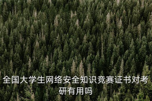 全國大學生網絡安全知識競賽，全國大學生網絡安全知識競賽證書可以寫進簡歷嗎