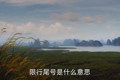 限行尾號，限行尾號是什么