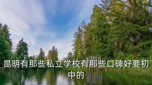 昆明有那些私立學(xué)校有那些口碑好要初中的