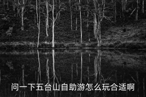 問一下五臺山自助游怎么玩合適啊