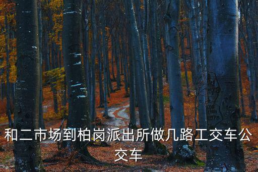 盛芳園，和二市場到柏崗派出所做幾路工交車公交車
