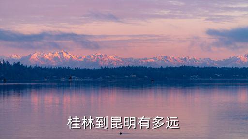 桂林到昆明有多遠