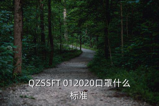 QZSSFT 012020口罩什么標準