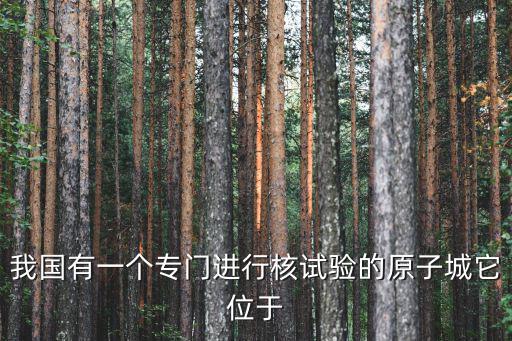 原子城，我國有一個專門進行核試驗的原子城它位于哪個地方