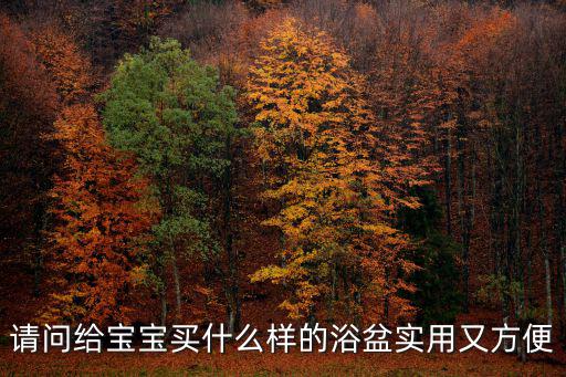 請問給寶寶買什么樣的浴盆實用又方便