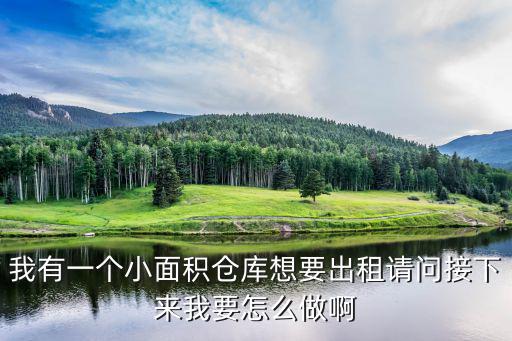 我有一個小面積倉庫想要出租請問接下來我要怎么做啊