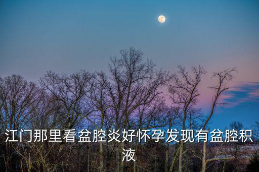 江門那里看盆腔炎好懷孕發現有盆腔積液