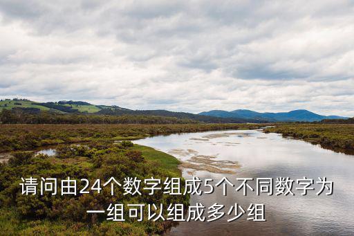 請問由24個數字組成5個不同數字為一組可以組成多少組