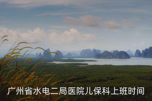 廣州省水電二局醫院兒保科上班時間