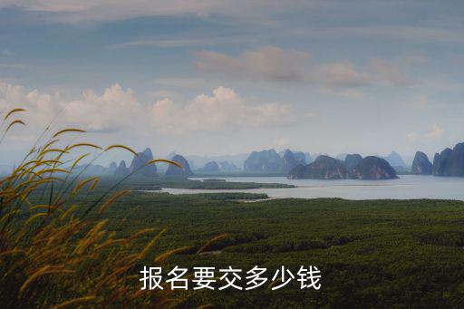 報名要交多少錢