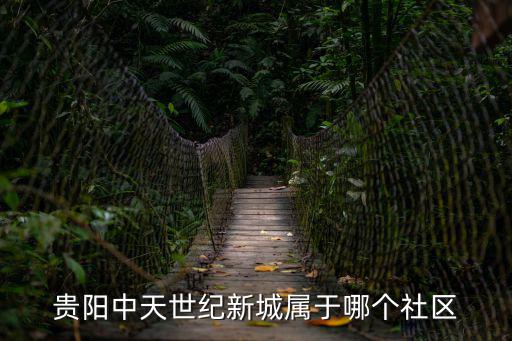 貴陽中天世紀新城屬于哪個社區(qū)