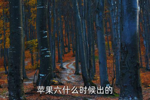 蘋果六什么時(shí)候出的