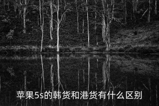 蘋(píng)果5s的韓貨和港貨有什么區(qū)別