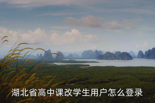 湖北省高中課改學(xué)生用戶怎么登錄