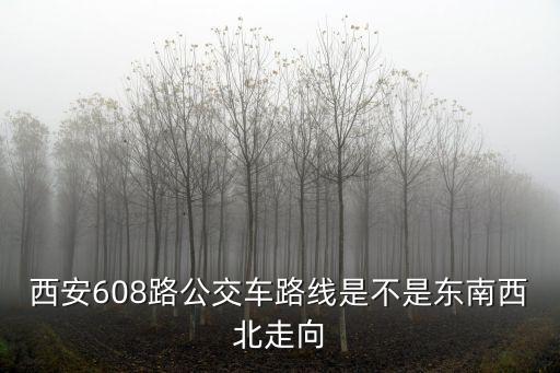 608路公交車，西安608路公交車路線是不是東南西北走向