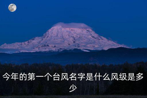 今年的第一個臺風名字是什么風級是多少