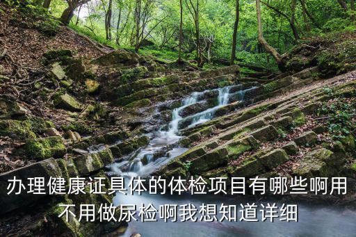辦理健康證具體的體檢項目有哪些啊用不用做尿檢啊我想知道詳細