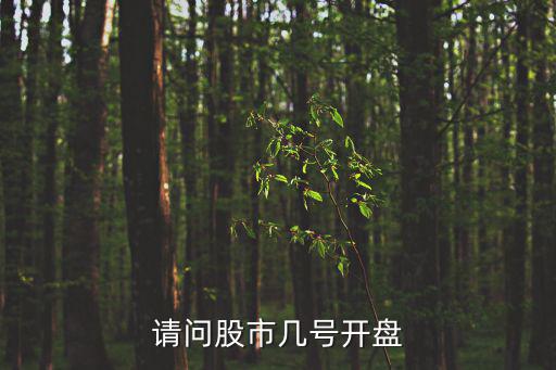 請問股市幾號開盤
