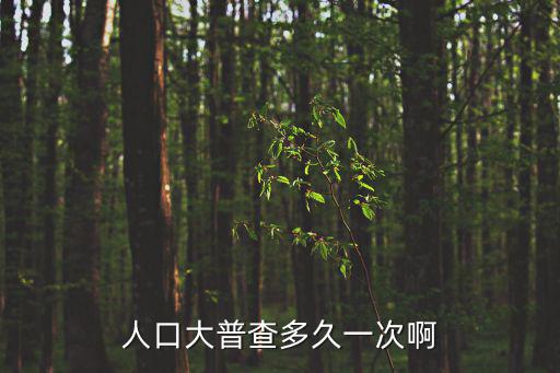人口大普查多久一次啊