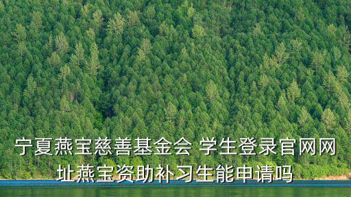 寧夏燕寶慈善基金會(huì)官網(wǎng)，燕寶慈善基金會(huì)下發(fā)到學(xué)生手中的銀行卡丟了怎么辦